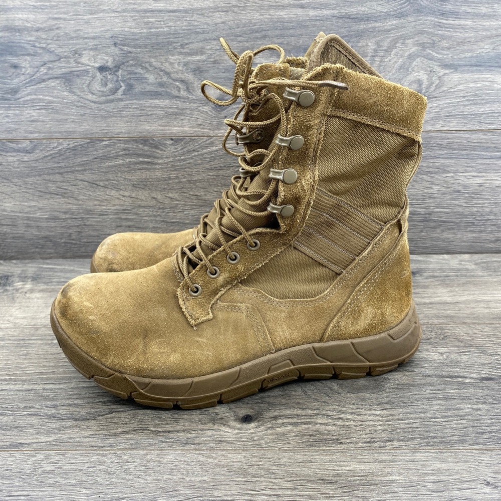 Corcoran CV1600 Tactical Combat Boots Mens 10.5 W Coyote Tan Suede Vibram USA